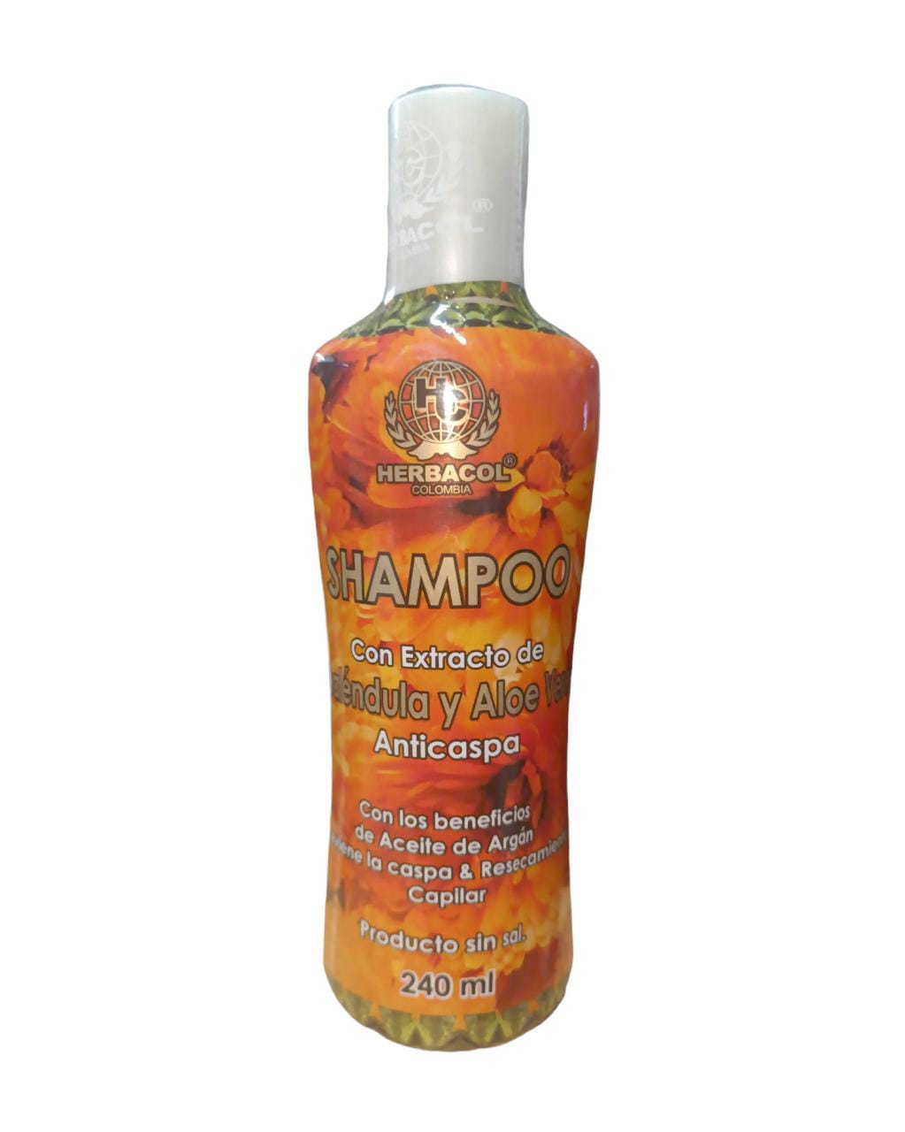 Shampoo con Extracto de Caléndula y Aloe Vera x 240 ml