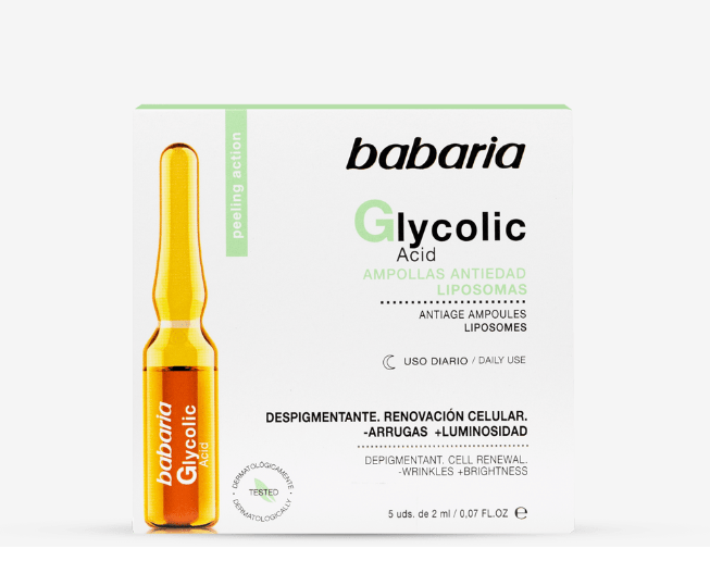 Babaria Ampollas Antiedad Acid Glycolic 5 amp