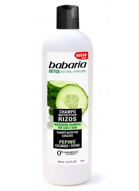 Babaria Shampoo Nutritivo Rizos con Pepino 400ml